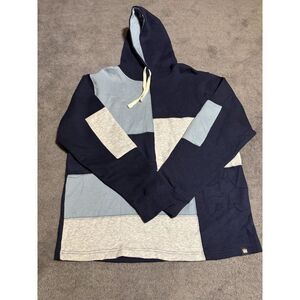 EUC Mens Size Medium  Super Massive Hoodie Sweatshirt Blue Long Sleeve Pockets